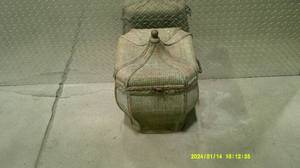 lot 30 image: Wooden Thatched Style Basket