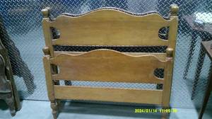 lot 69 image: Vintage Mid Century Headboard and Footboard . Single.