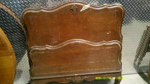 lot 70 image: Fancy Headboard and Footboard From Early Mid 20th Century