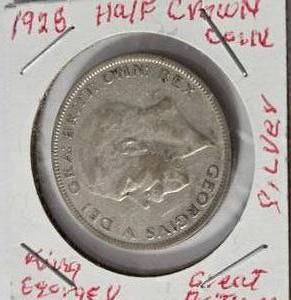 lot 37 image: 1928 Silver Half Crown Coin - King George V
