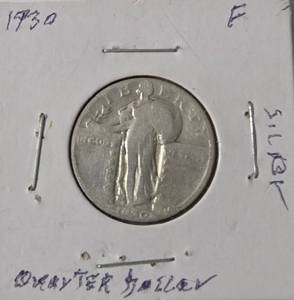 lot 53 image: 1930 Silver Quarter Dollar Coin