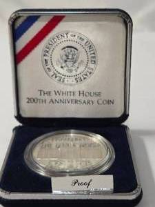 White House 200th Anniversary Coin Mint Proof Set - Silver