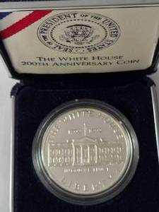 White House 200th Anniversary Silver Dollar Choice Proof