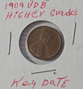 lot 57 image: 1909 VDB Higher Grade.  Key Date - Very Nice