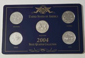 lot 67 image: 2004 State Quarter Collection Proof Set