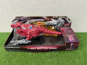 lot 3 image: Power Rangers T-Rex Battle Zord with Red Ranger