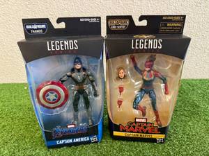 lot 25 image: Marvel Legends Captain America & Captain Marvel