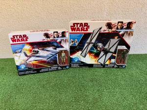 lot 38 image: Star Wars Tie Fighter & Resistance A-Wing Fighter