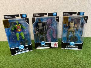 lot 54 image: DC Multiverse Batman, Batman Dark Detective & Martian Manhunter