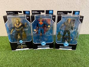 lot 78 image: DC Multiverse Superman, Dr. Fate & Green Arrow