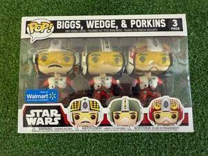 lot 90 image: Funko POP Star Wars Biggs, Wedge & Porkins