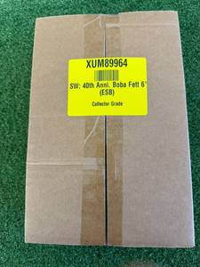 lot 131 image: Stars Wars 40th Anniversary Boba  Fett Collector Grade Figure in Factory Sealed Shipping Box