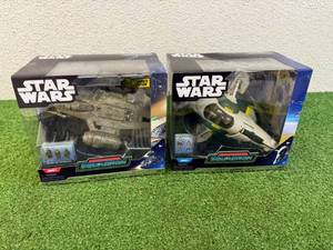 lot 143 image: Star Wars Micro Galaxy Squadron Razor Crest & Jango Fetts Starship