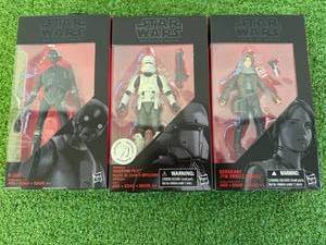 lot 154 image: Star Wars The Black Series K-2SO, Imperial Hovertank Pilot & Seargeant Jyn Erso