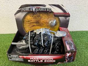 lot 182 image: Power Rangers Mastodon Battle Zord with Black Ranger