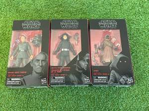lot 186 image: Star Wars The Black Series Grand Moff Tarkin, Trooper De LEtoile & Jasa