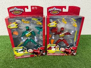lot 220 image: Power Rangers Dino Charge Armored Dino Red Ranger & Armored Dino Green Ranger