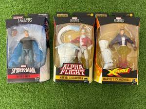 lot 227 image: Marvel Legends Hydro-Man, Guardian & Cannonball