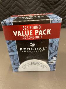 lot 3 image: Federal Champion .22 Long Rifle Rimfire Ammunition 525-Round Value Pack