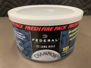 lot 18 image: Federal Champion 22 Long Rifle 325 Rounds Fresh Fire Pack