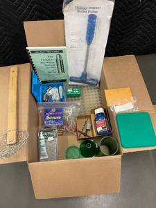 lot 27 image: Reloading Supplies Lot with Midway Impact Bullet Puller, RCBS Primer Tray, and Accessories