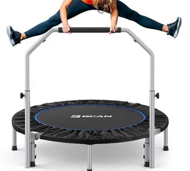 lot 125A image: Brand New BCAN 48 Workout Trampoline 450lb Weight Limit $169.99 Retail - Brand New B