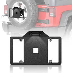 lot 155 image: Spare Tire license plate frame with LED light for Jeep Wrangler - Brand New B