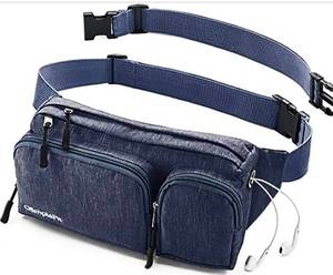 lot 163 image: OlimpiaFit Blue Fanny Pack Waist Bag - Brand New