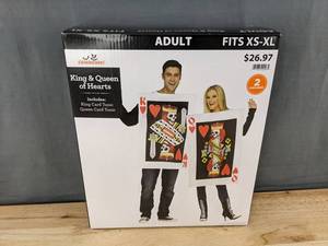 lot 165 image: Way to Celebrate King and Queen of Hearts Adult Costume Set - Brand New