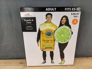 lot 167 image: Way to Celebrate Tequila and Lime Adult Costume Set, XS-XL - Brand New