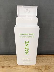 lot 217 image: Native Cucumber and Mint Body Wash 18 fl oz - Brand New