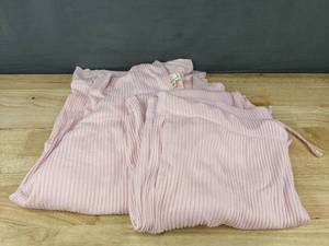 lot 307 image: Cuddl Duds Ribbed Lounge 2 Piece Set, Pink, XXL - Brand New