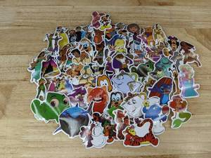 lot 248 image: 50 Animated Movie Character Vinyl Disney Stickers - Brand New