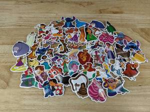 lot 251 image: 50 Animated Disney and Cartoon Character Vinyl Stickers - Brand New