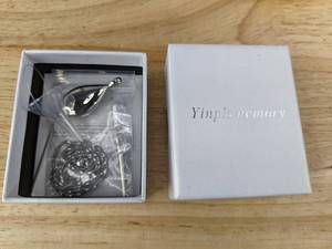 lot 263 image: Teardrop Cremation Urn Pendant Necklace My Dad My Hero- Brand New