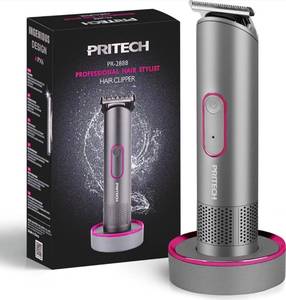 lot 29E image: Pritech PR-2888 Professional Hair Stylist Rechargeable Hair Clipper - Brand New B