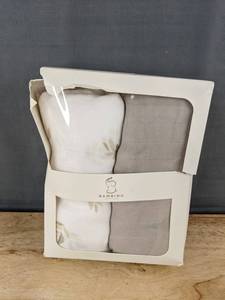 lot 285 image: 2 Bambino Boutique Multi-Purpose Bamboo Swaddle Blankets, 47in x 47in - Brand New B