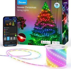 lot 8E image: Govee 66ft Christmas Smart String Lights, App-Controlled $80 Retail - Brand New B