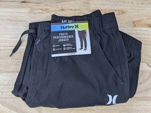 lot 318 image: Hurley Youth Performance Jogger Black Size 1416, $40 Retail - Brand New