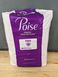 lot 321 image: 66 Poise Fresh Protection Moderate Regular Pads - Brand New