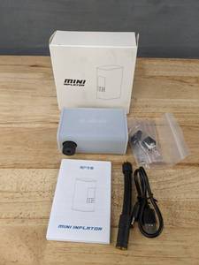 lot 75E image: AJBAY Mini Inflator Portable Air Compressor - Brand New