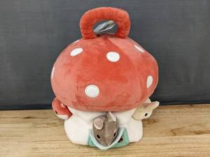 lot 78E image: Moon and Stars Mushroom House Plush Toy Set - Brand New