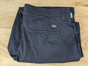lot 93E image: Dickies Womens Navy Blue Pants Size 28 - Brand New