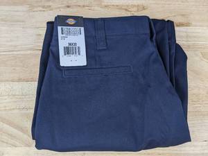 lot 85E image: Dickies Mens Navy Blue Work Pants 36 x 30 - Brand New