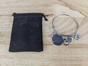 lot 512 image: Silver Color I Love You Charm Bracelet - Brand New