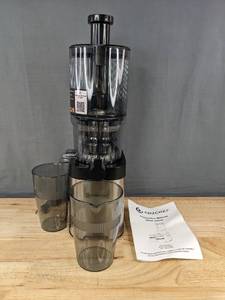 lot 58E image: AMZCHEF Slow Juicer with Recipe Booklet and Manual, $90 Retail - New