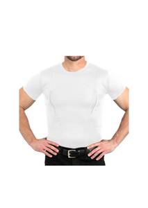 lot 515 image: CCW Tactical Compression Holster Shirt 2XL White Crew Neck, $37 Retail - Brand New