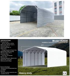 lot 29 image: Metal Garage 30FT(L)x 20FT(W)x 14FT(H)  K2030