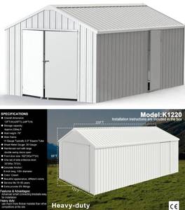 lot 26 image: Livestock Metal Shed 2FT(W)x20FT(L)x9FT(H)  K1220