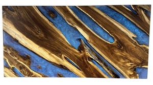 lot 020 image: Costa Rican Black Olive Wall Art Decor 24X48
